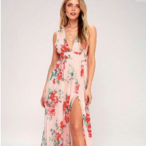 NWT Lulu's Garden Meandering Floral Print Maxi